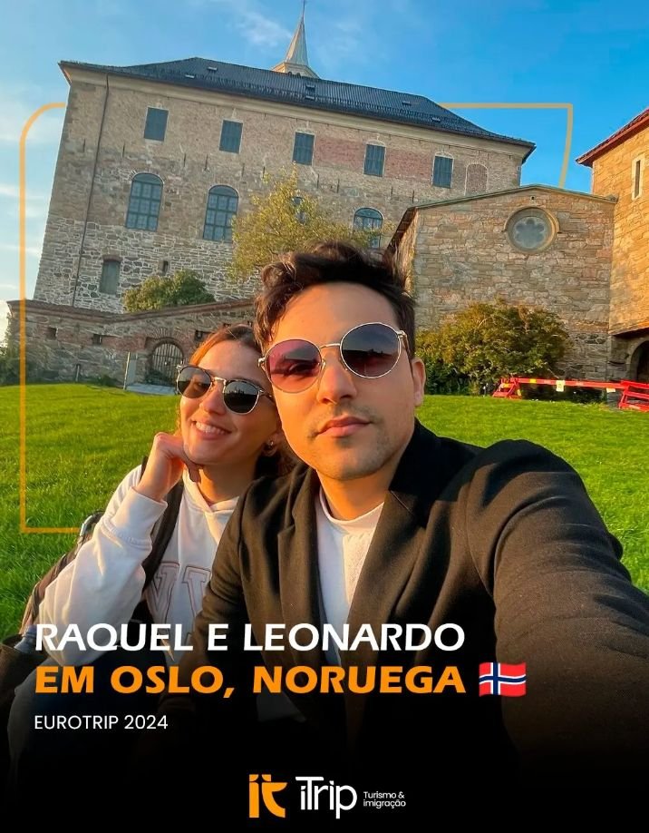 Raquel e Leonardo em Oslo, Noruega
