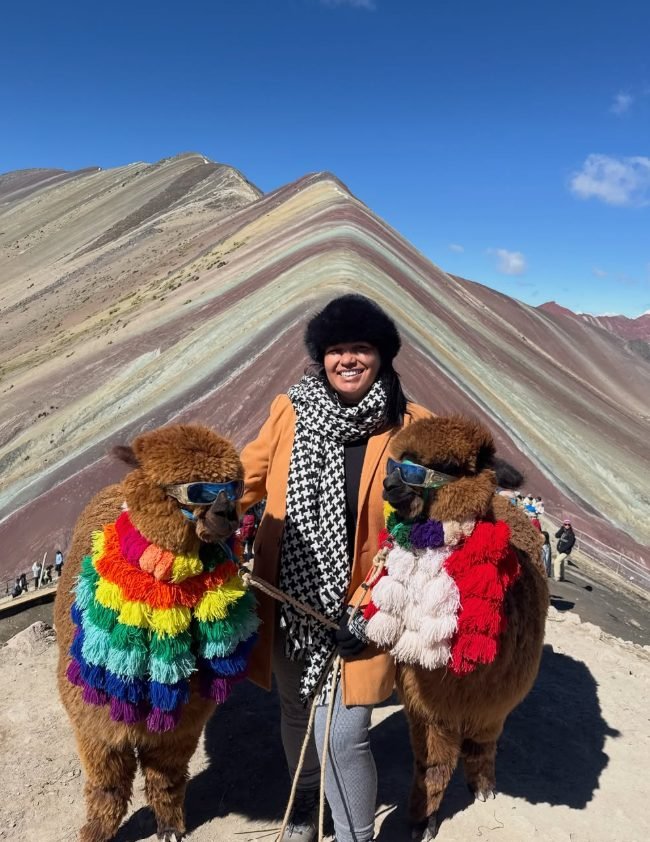Viajante iTrip na Montanha de Sete Cores, Vinicunca, Peru